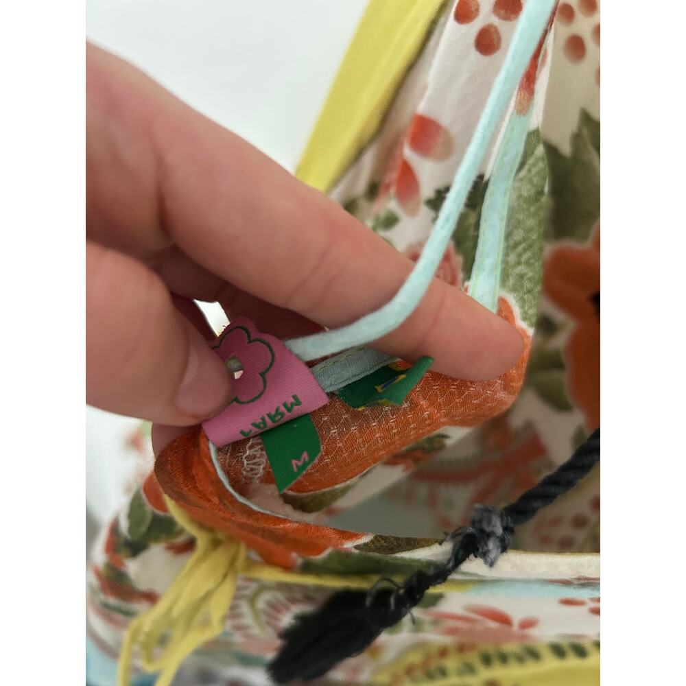 FARM Rio Yellow, Red & Light Blue Floral Halter Midi Dress - Picture 8 of 9